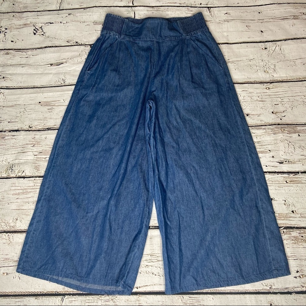 NWT RD Style Wide Leg Chambray Pants Size XS - Picture 10 of 10